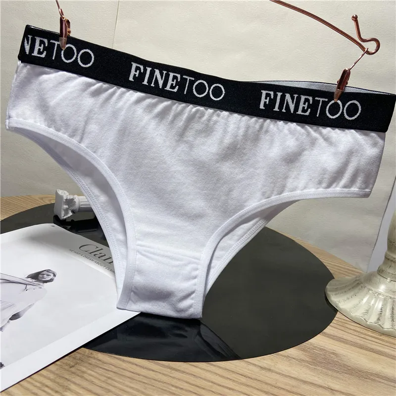 FINETOO Celana Dalam Wanita Low Rise Underwear Bahan Katun Lembut  Breathable Untuk Wanita