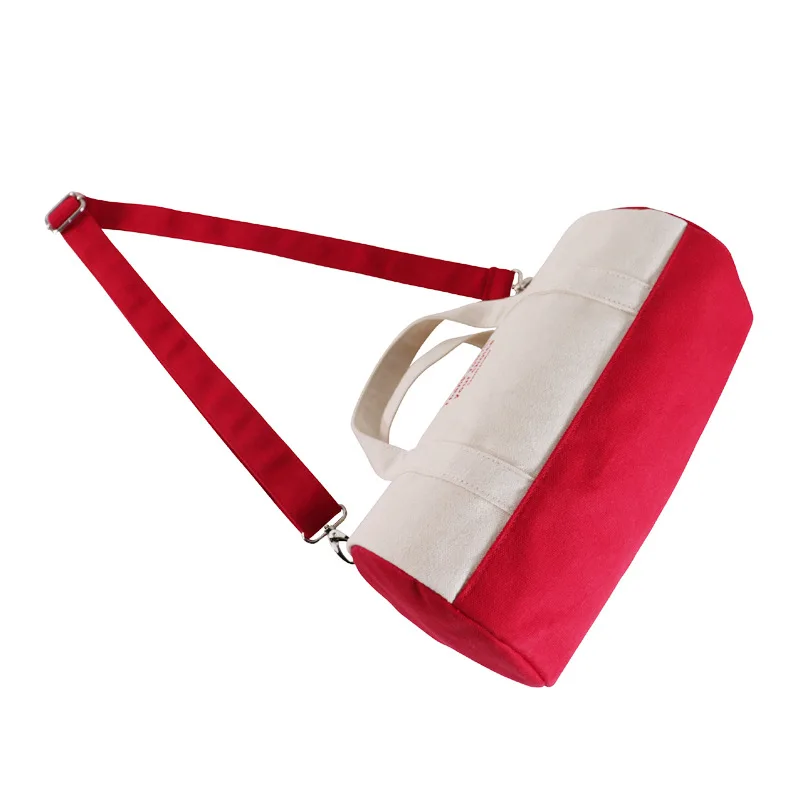 Custom Patterned Letter Design Canvas Crossbody Gym Tote Bag 30*15*15cm Cotton Handle Shoulder Bag for Travel and Gift