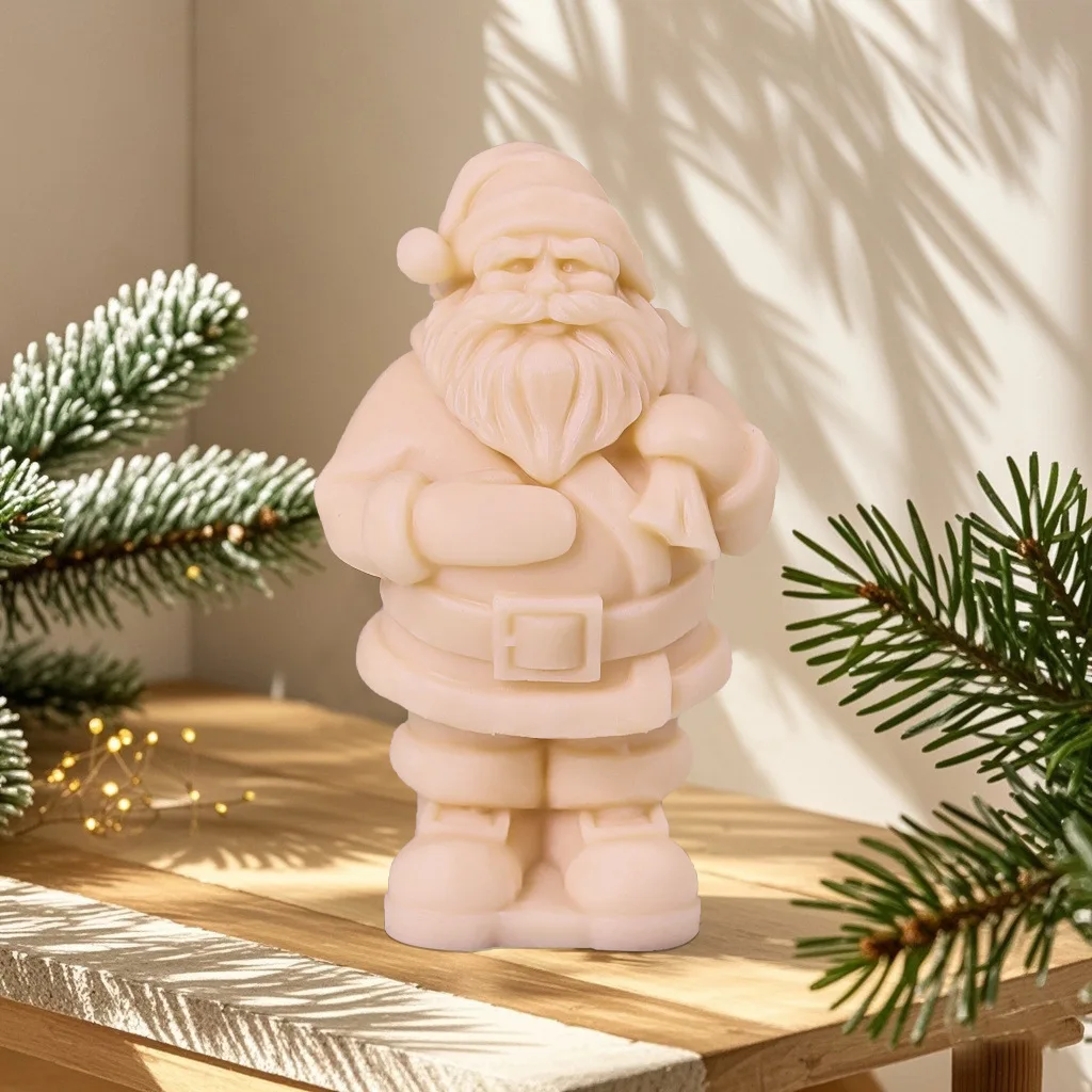 Wholesale Santa Claus Silicone Mold Set Handmade Cake Tools for Aromatherapy Baking Christmas Ornaments and Candles factory