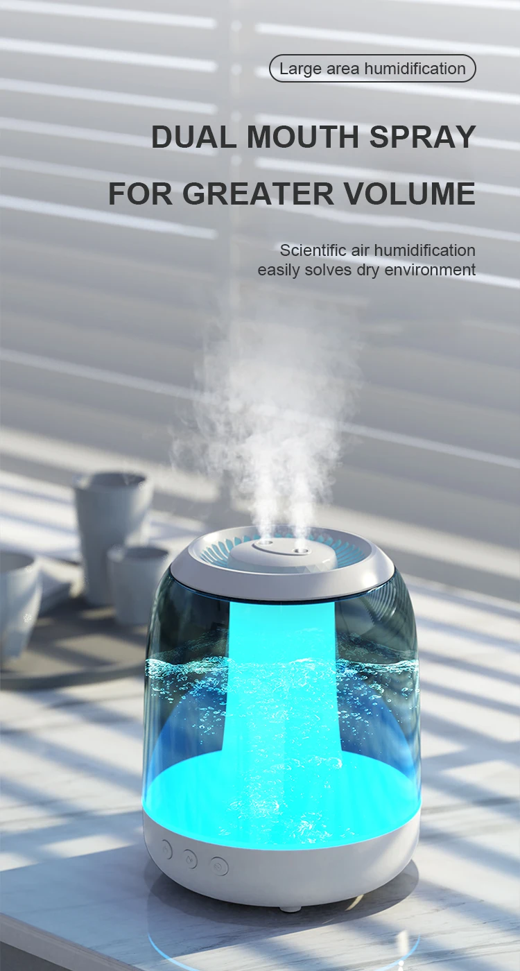 Humidifier 3l Air Flame Humidifier With Bluetooth Speaker Humidifier