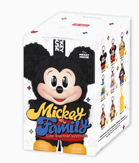 Cute PVC & Plush Mickey Family Keychain Pendant – Pop Mart Blind