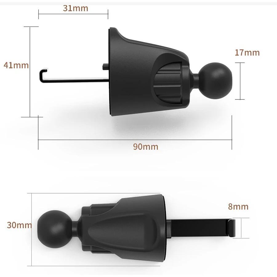New product 2022 popular air vent hook magnetic phone holder mobile accessories with rotation adjustment metal hook