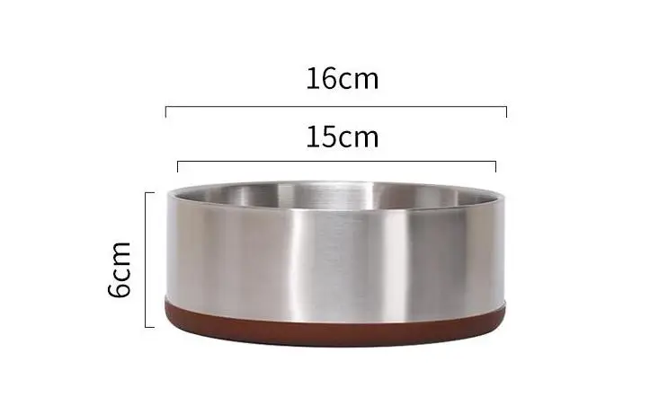 304 Stainless Steel Double Dog Bowl Big Capacity Anti Break Dog Water Bowl Dog Food Bowl