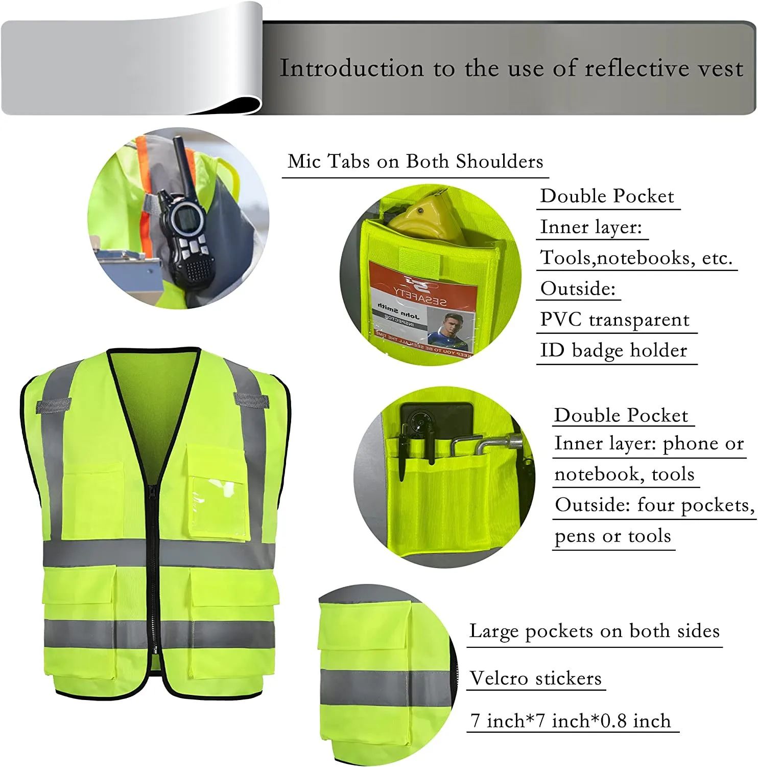 Reflective Short Running Vest Men Reflective Vest Safety Buy