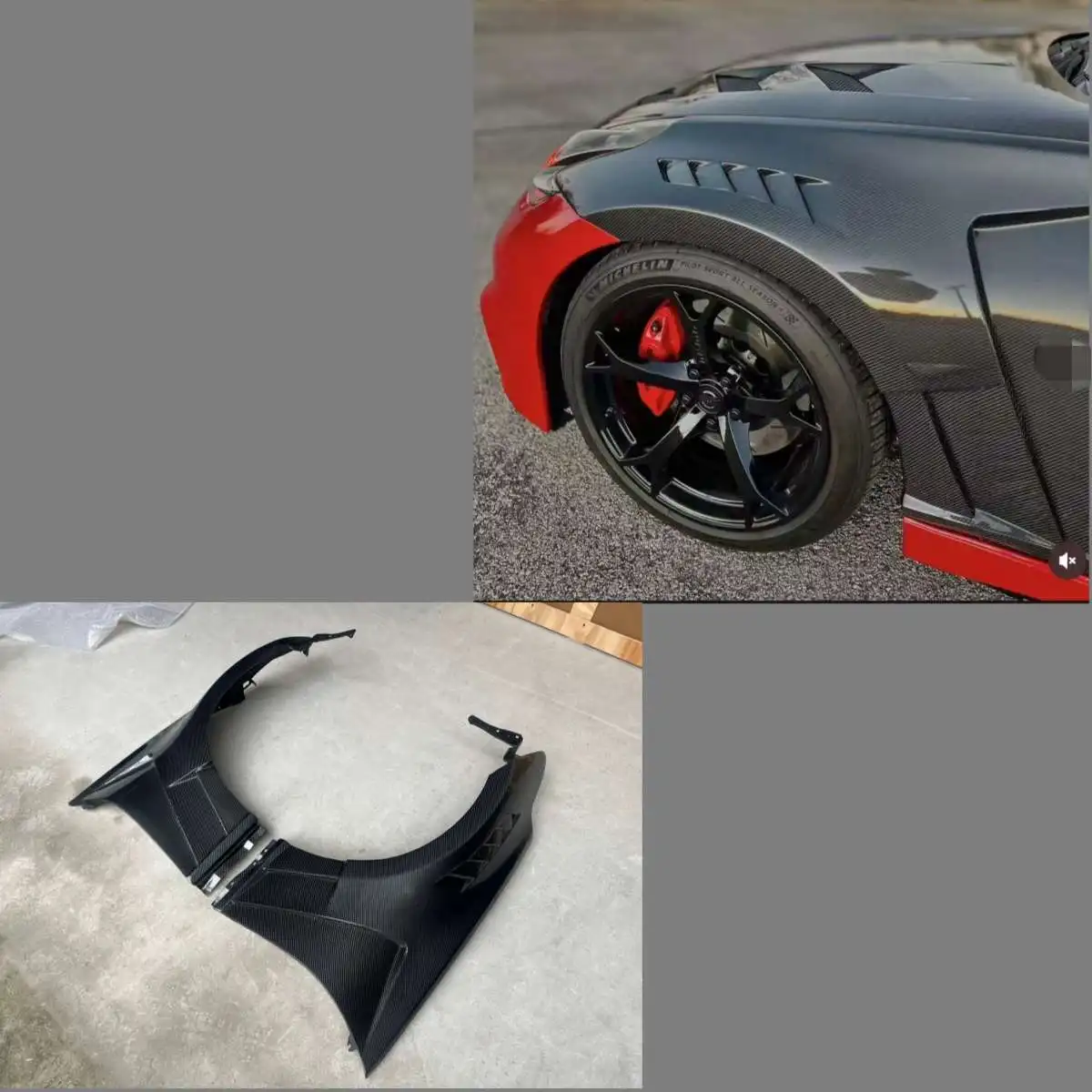 MRD Carbon Fiber Fenders for Nissan 370Z OEM Style & Easy Installation
