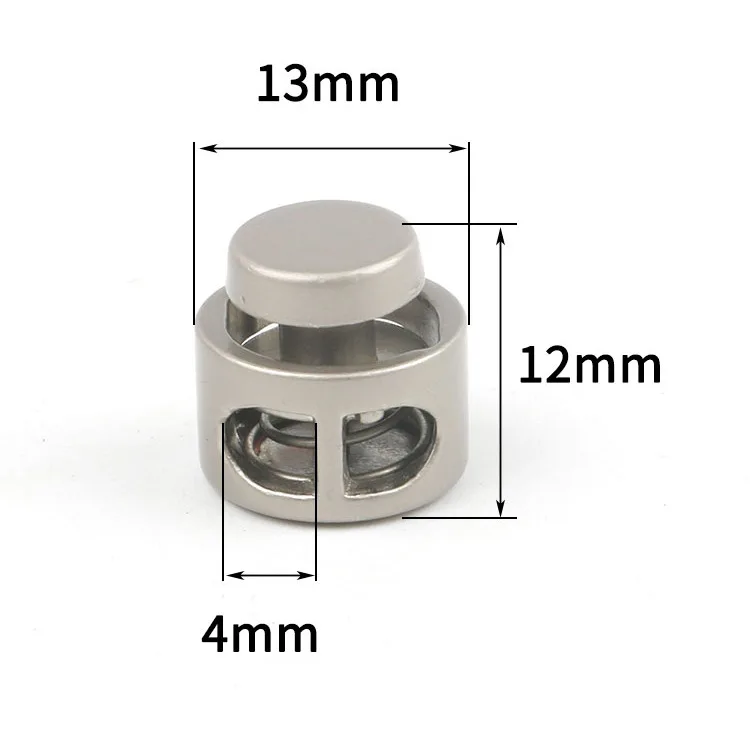 Garment Accessories Toggle Cord Custom Logo Adjuster Stopper Tali Zinc Alloy Cord Locks Elastic Stopper Cord Stopper Metal