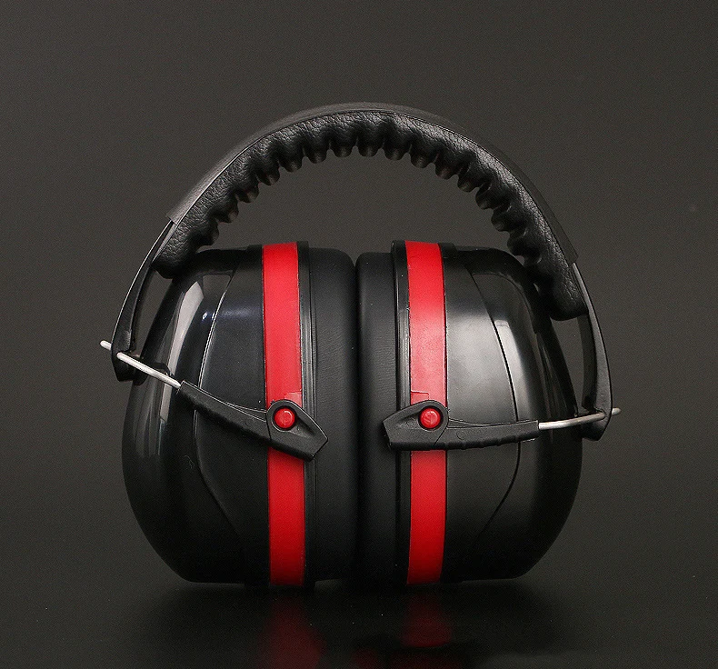 降噪隔音高品质耳机黑色红色劳保用品耳机