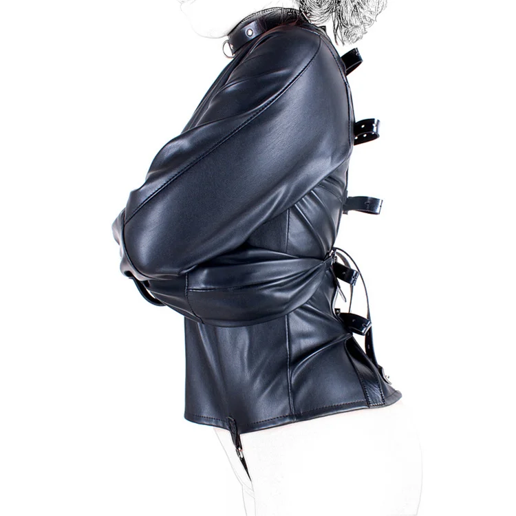 ノットコンベンショナル-bondage harness jacket- Straight Jacket Costume M/L Body Harness Restraint Armbinder