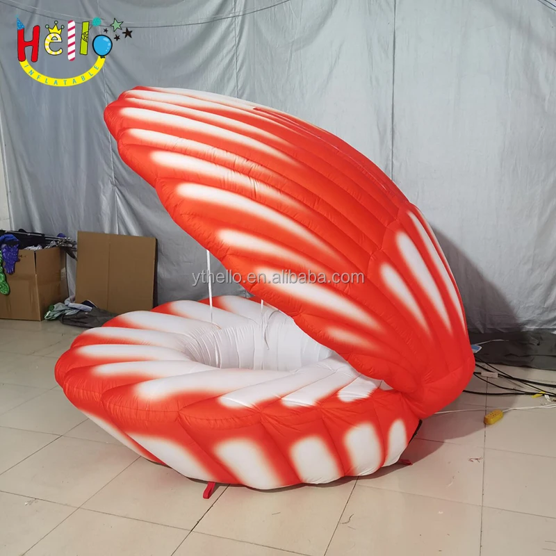 Giant Colorful Inflatable Sea Shell Inflatable Clam for Stage Props