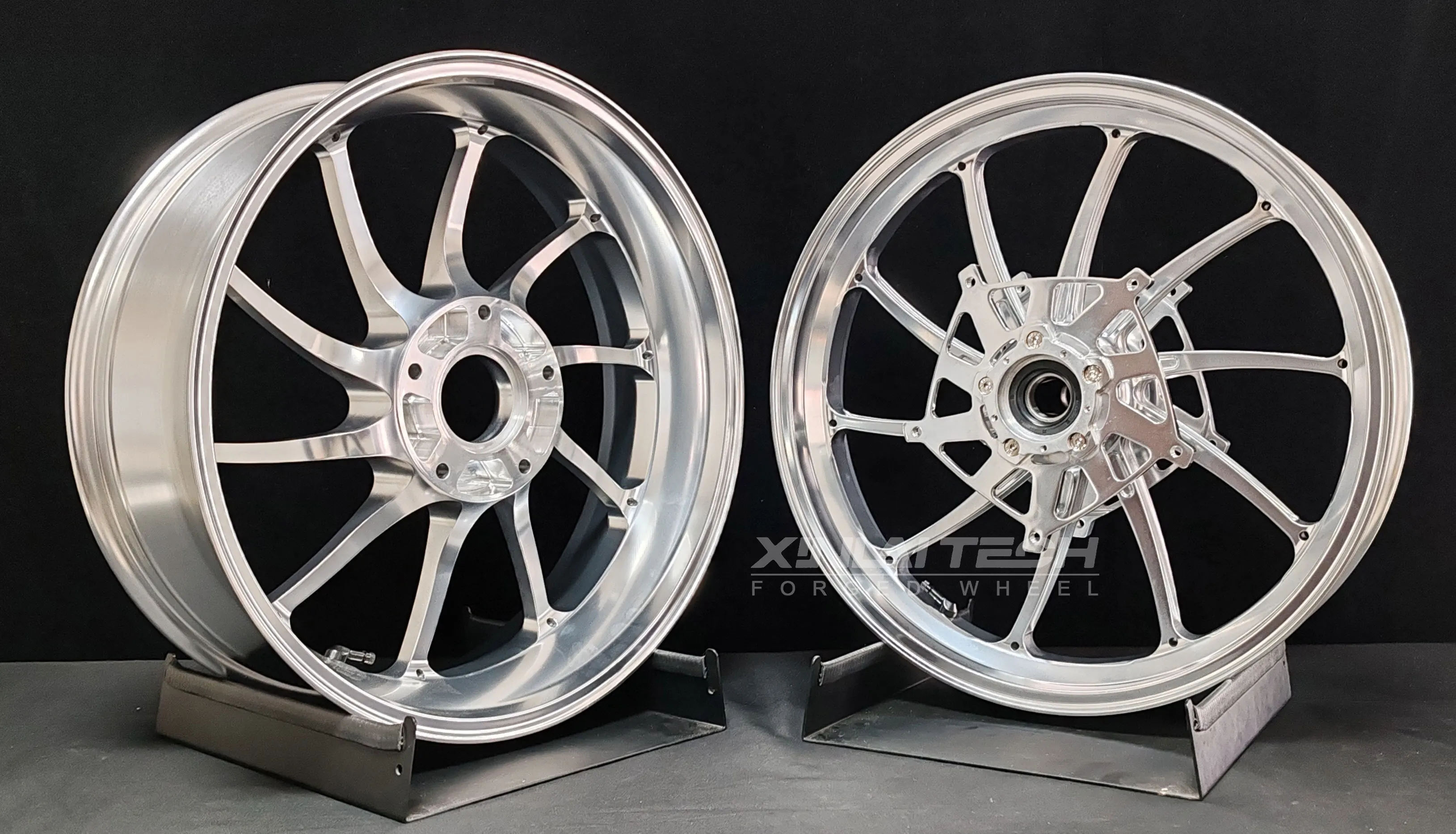 XL Premium Forged Anodized Motorcycle Wheels Billet Aluminum 17x3.5 17x6.0 Rims for BMW R NineT Classic Roadster Custom Rims - Image 4