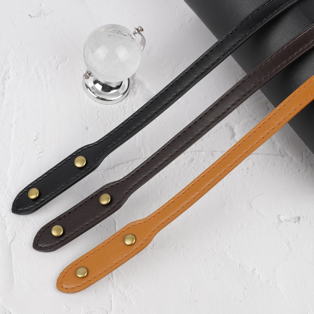 New Spot Pu Leather Bag Strap 72cm Lengthened Rivet Leafshaped