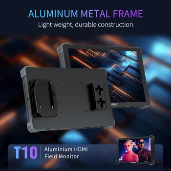 FEELWORLD T10 10.1 Inch Large Screen on Camera Monitor with VESA Mount for Control Room Wall Installation OEM/ODM detail image