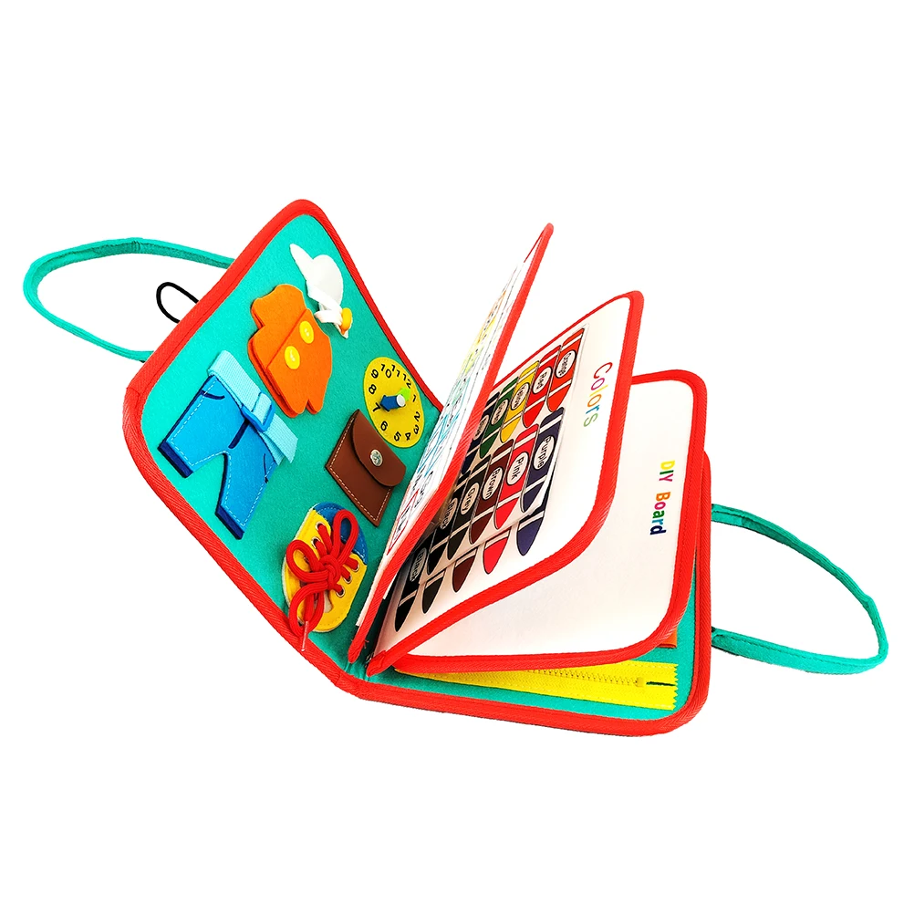 New Toddlers Busy Felt Board For Toddlers Montessori Sensory Activity