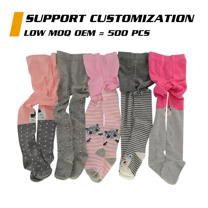 Китайский поставщик, зимние теплые леггинсы для маленьких девочек, вязаные колготки для детей