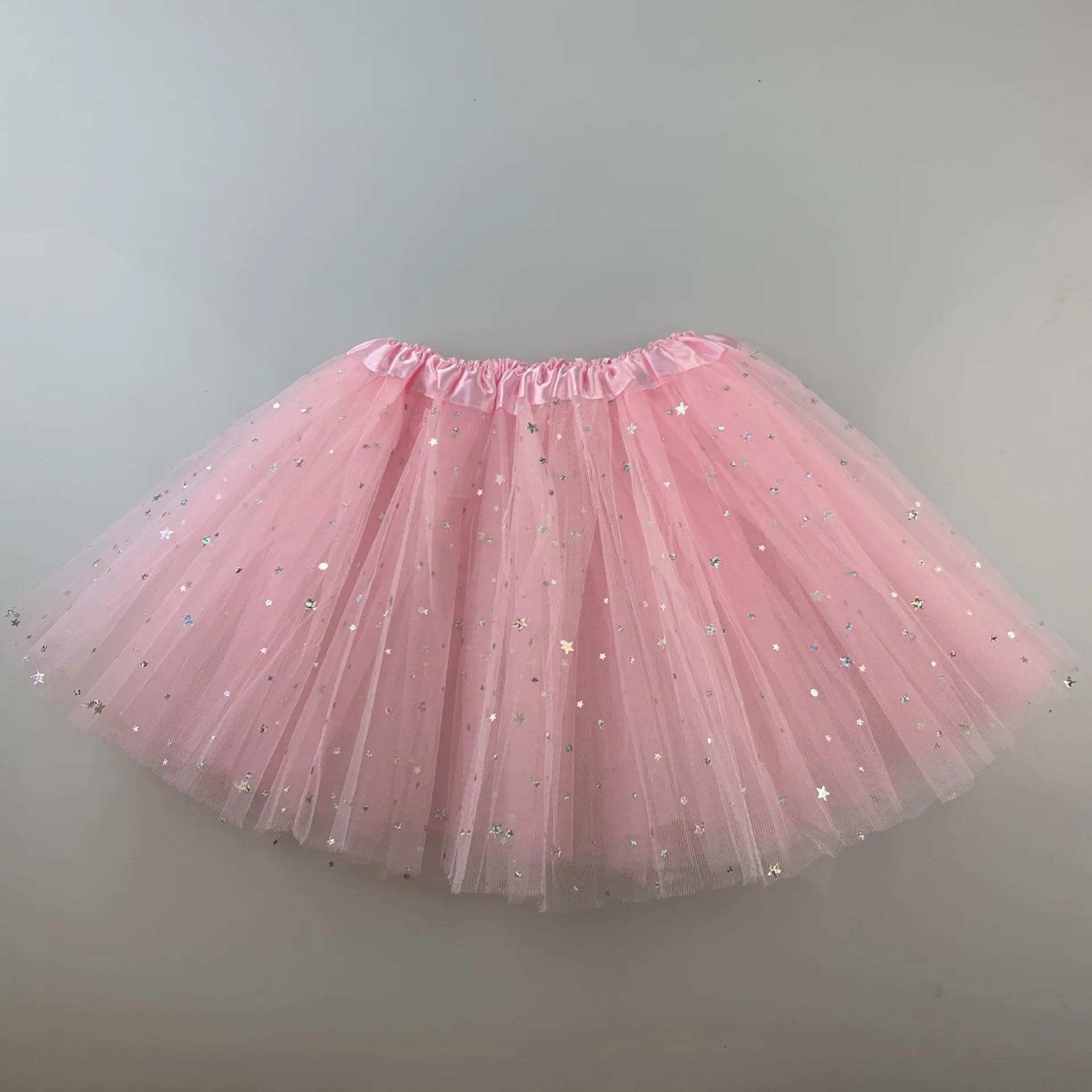 Women's Sheer Tulle Carnival Costume - 3-Layer Voluminous Mini Skirt Festive Performance Outfit Christmas Party Skirt