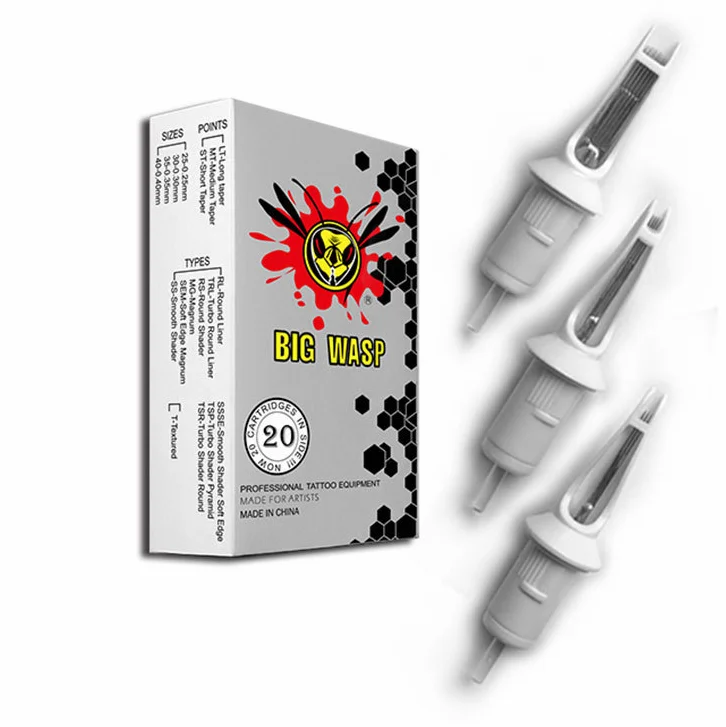 Big Wasp Tattoo Needle Cartridges Curved Mags Generation 2 with Safe  Big  Wasp Tattoo Supply
