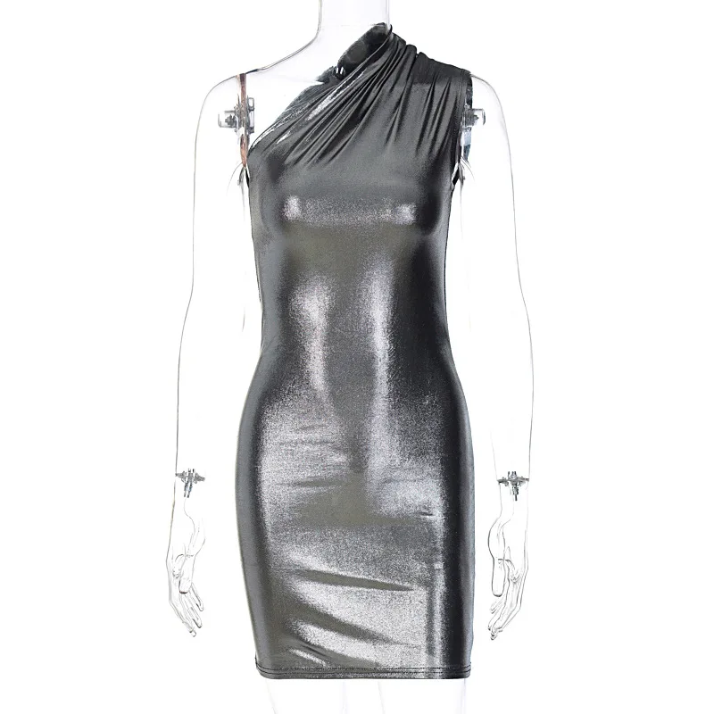 Autumn 2022 New Sexy Slim Solid Sleeveless Hip Wrap Dress - Buy Dress ...