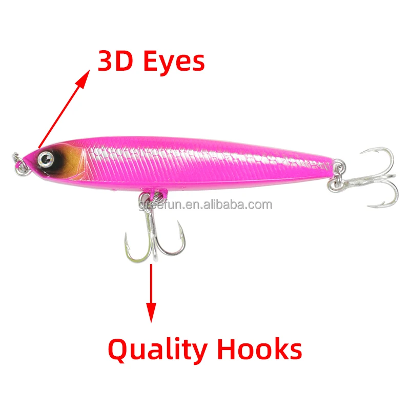 Bass Trout Fishing Lures Lifelike Pencil