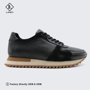 LANCI China Custom Sneaker Manufacturer for Genuine Leather Shoes for Men High Quality Leather Sneakers with OEM Service