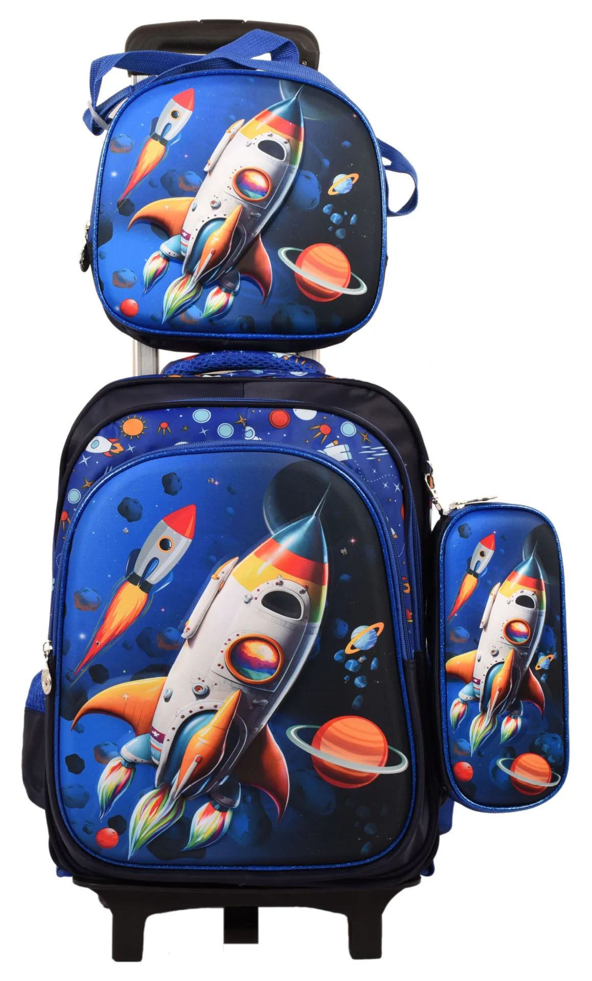 Conjunto de mochilas escolares para niños recién lanzado, bolsas de libros  con patrón de dibujos animados con asa cómoda