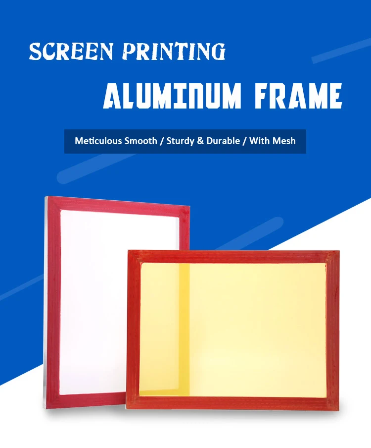 Aluminum Screen Printing Screens, Size 9 X 14 Inch Pre-stretched