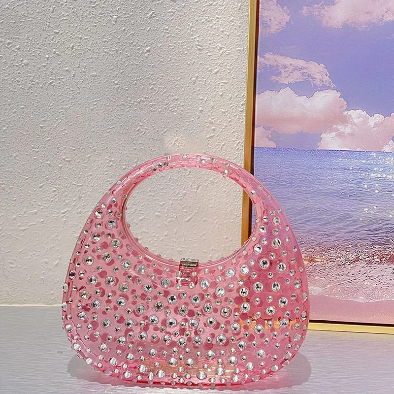 Shop Our in Stock Clear Colorful Purses Acrylic Clutch Bags for