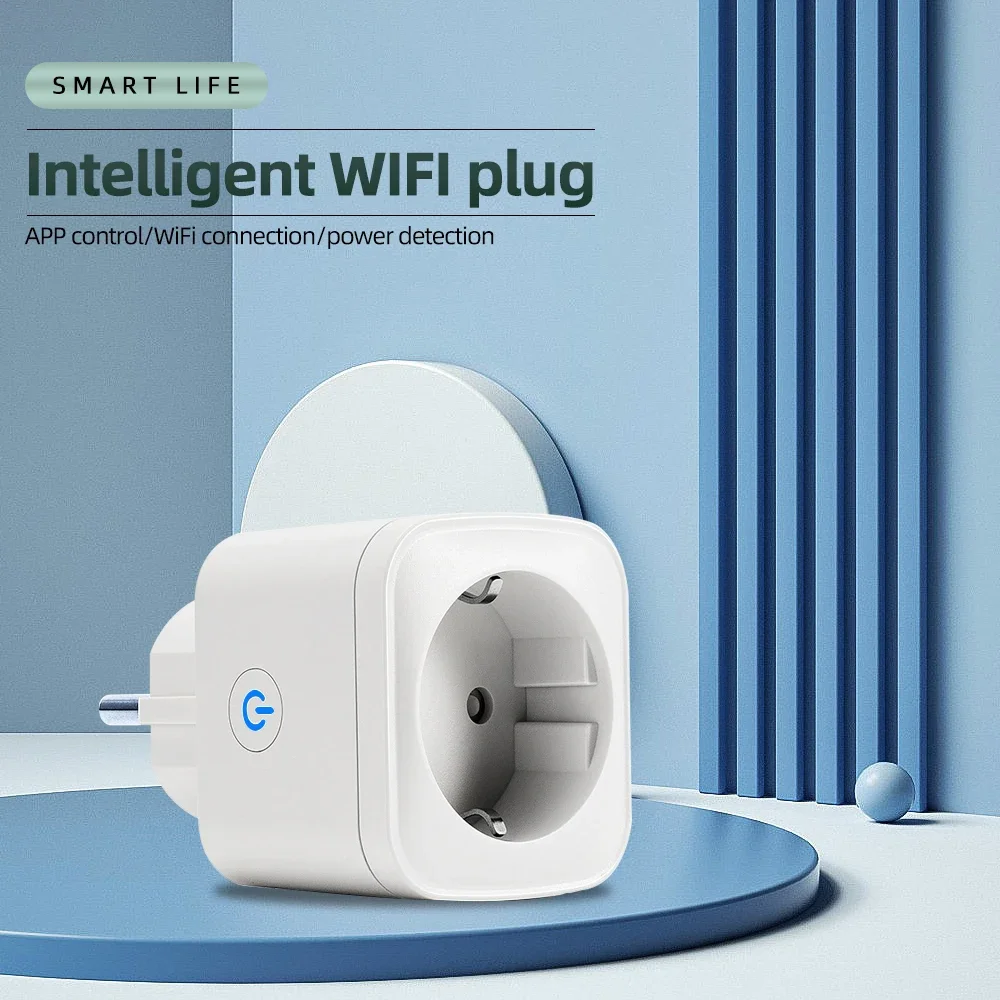 Electrical Power Socket EU Wifi Smart Plug Socket Outlet Monitor WIFI Smart  Socket