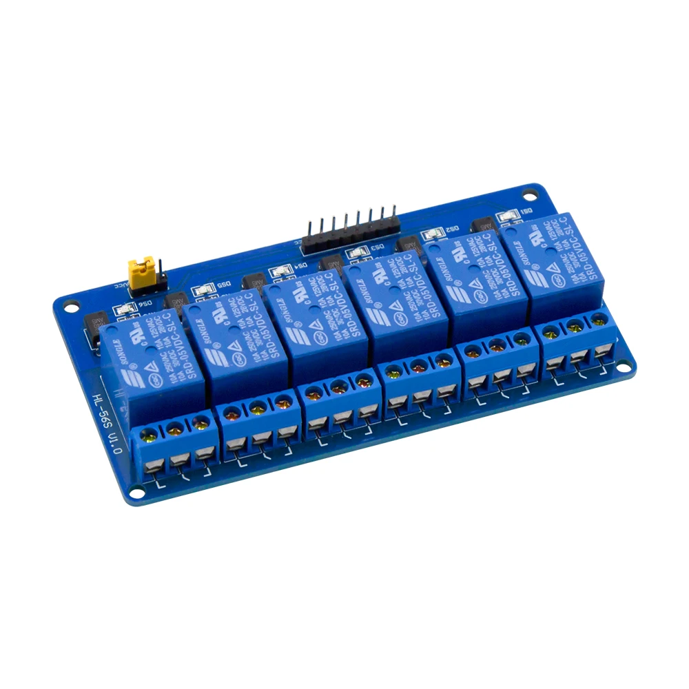 Robotlinking 6 Channel Low Level Relay Module with light coupling 5V
