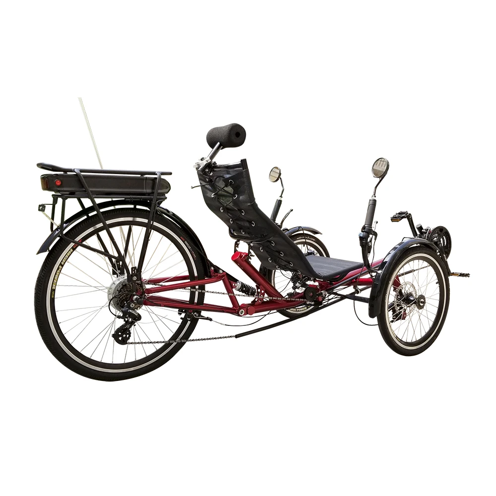 500Watt Electric Pedal Assistant Wheeled Recumbent Trikes