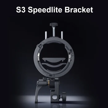 Godox S3 Bowens Mount Flash S-type Holder Bracket for Godox V100 V860III AD100 AD200PRO AD300Pro Speedlite Flash Snoot Softbox