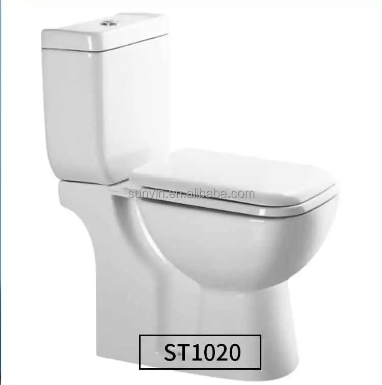 white ceramic washdown two piece toilet sets bathroom