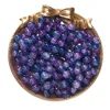 Two-tone bursting glass beads - deep blue-purple