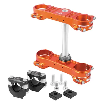 CNC Turning Milling Custom Service Aluminum Alloy Triple Tree Upper Top Clamp Fit For Motorcycle Parts