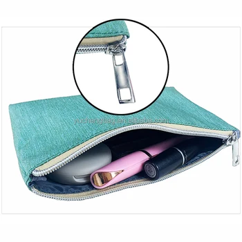 Wholesale Low MOQ Zipper Cosmetic Storage Bag with Lining Women/Men Travel Wash Makeup Collection Cosmetic Pouch