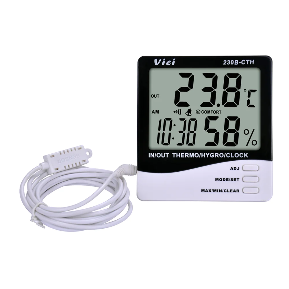 デジタル温湿度計 Ｓｍａｒｔ Ｂ 室内・室外 防水外部センサー-シンワオンラインショップ デジタル温度計 湿度計