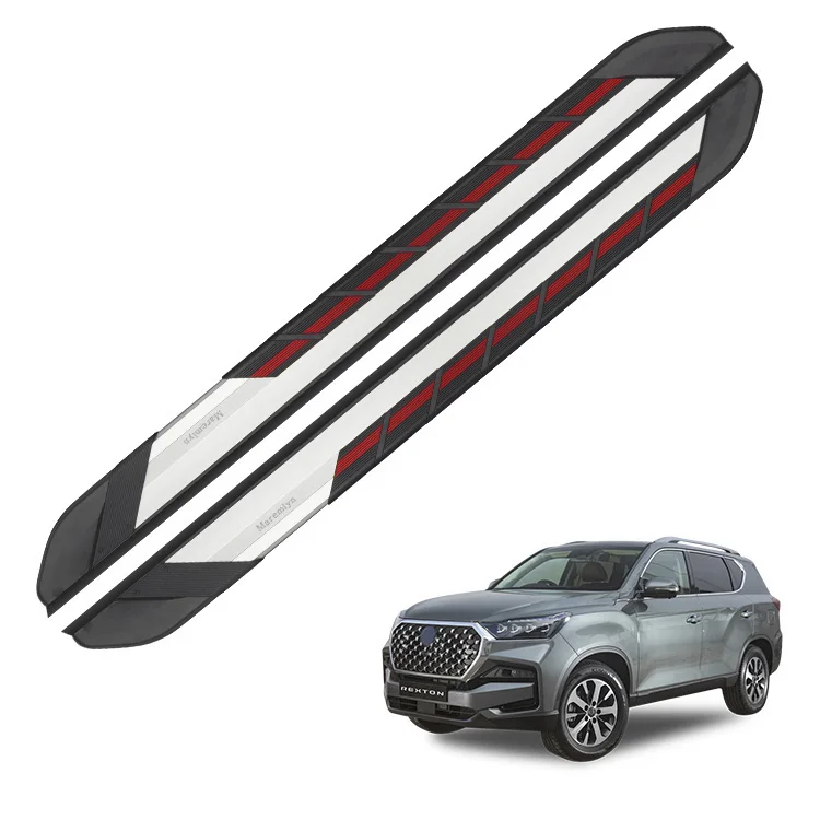 Maremlyn SUV Refitting Part Step Board Bar Car Exterior Accessories Running Board Side Step for Ssangyong Rexton W G4