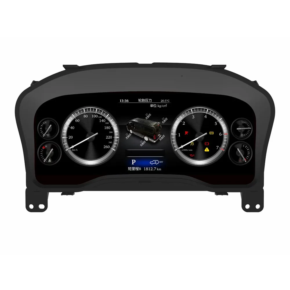 12.3'' LCD Dashboard for Toyota Hiace  LCD Instrument Cluster Plug and Play LCD Odometer Virtual Digital Cluster Cockpit