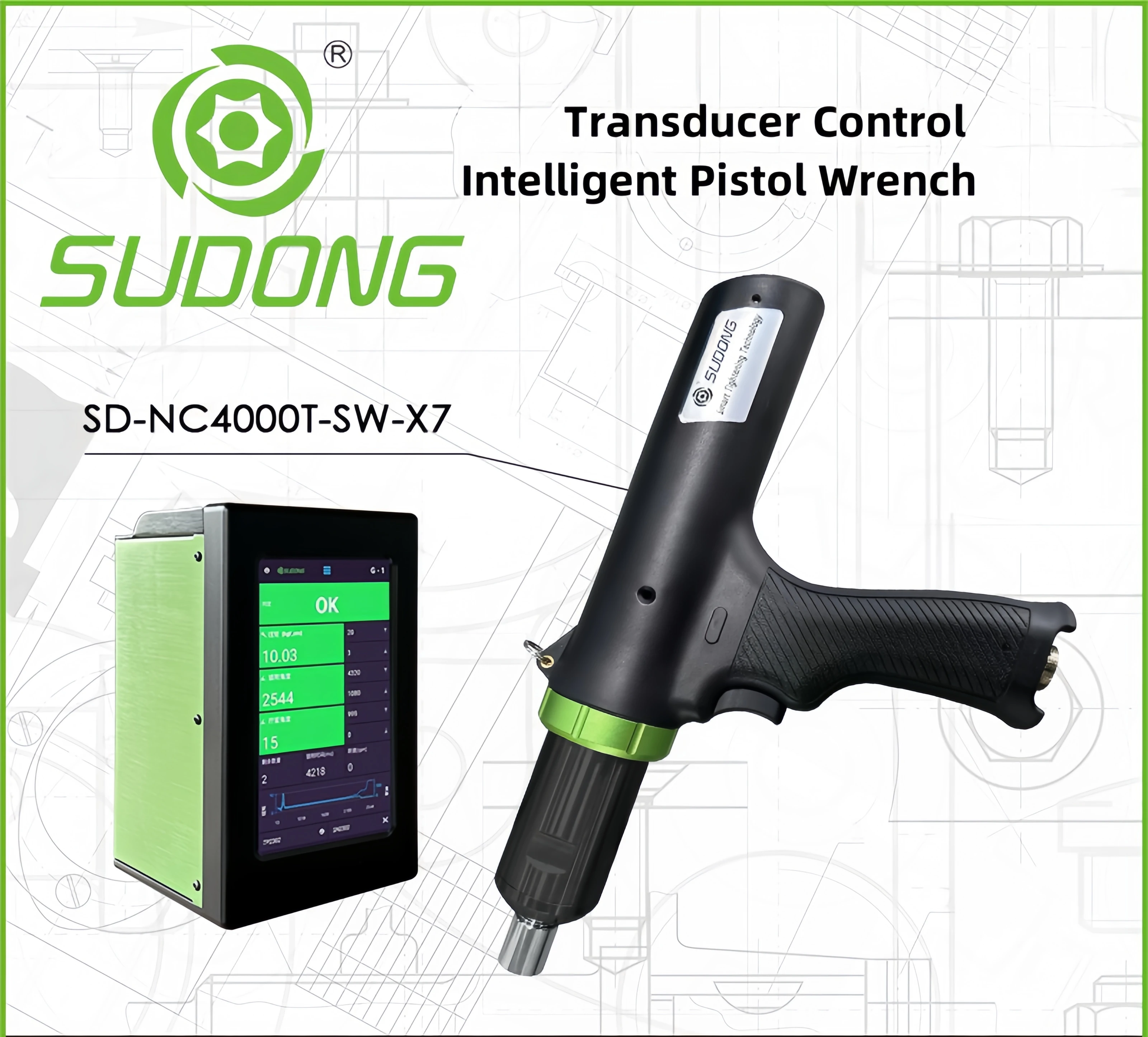 DC Intelligent Servo Electric Screwdriver Wrench Sensor Control