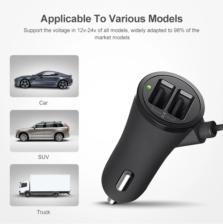 Qc3.0 Car Charger Online 48w New Pd 4 Port Usb Car Charger For Back