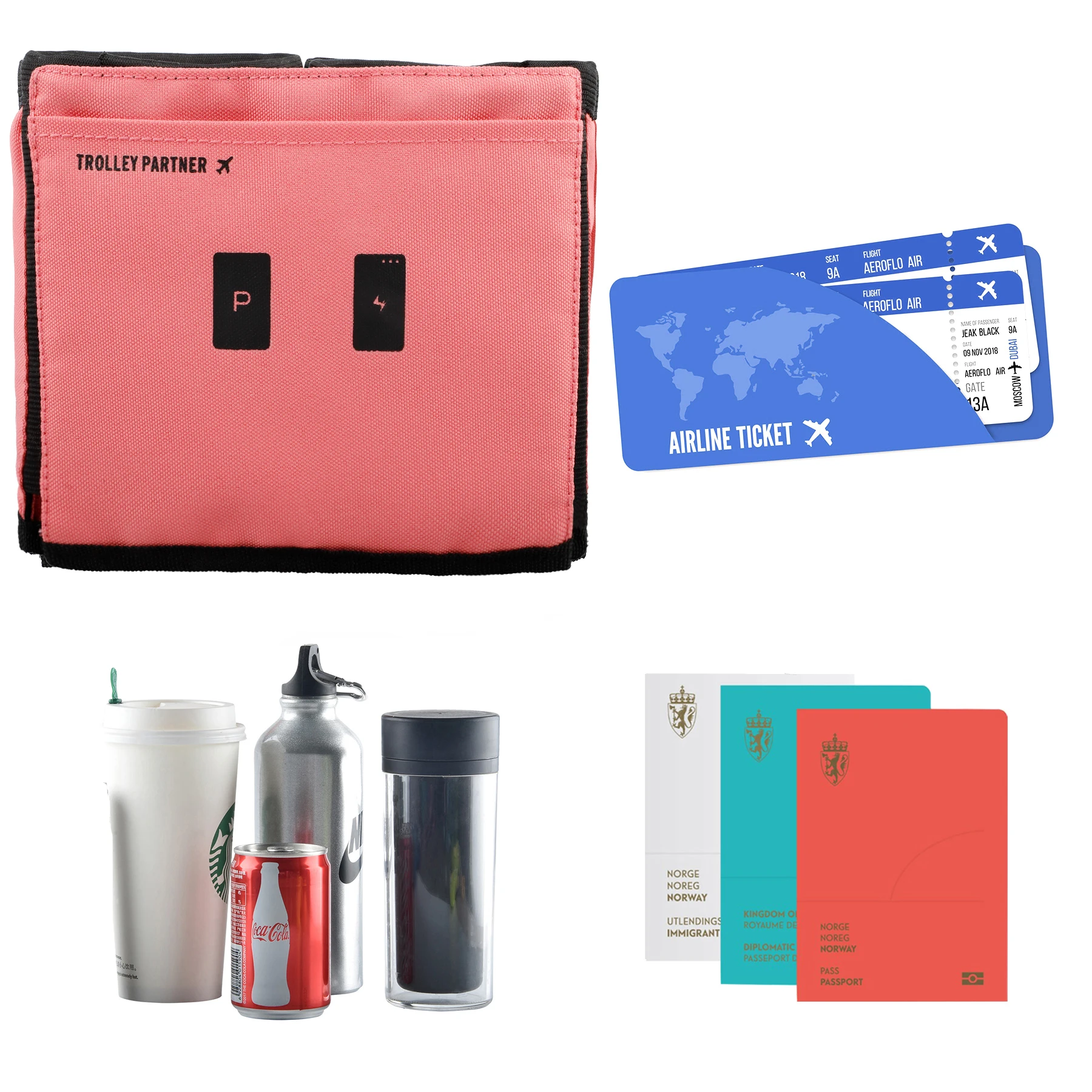 OEM Custom 2024 Riemot Suture New Product Ideas Luggage Cup Holder Novelty Gifts Unique Ideas Travel Accessories Women