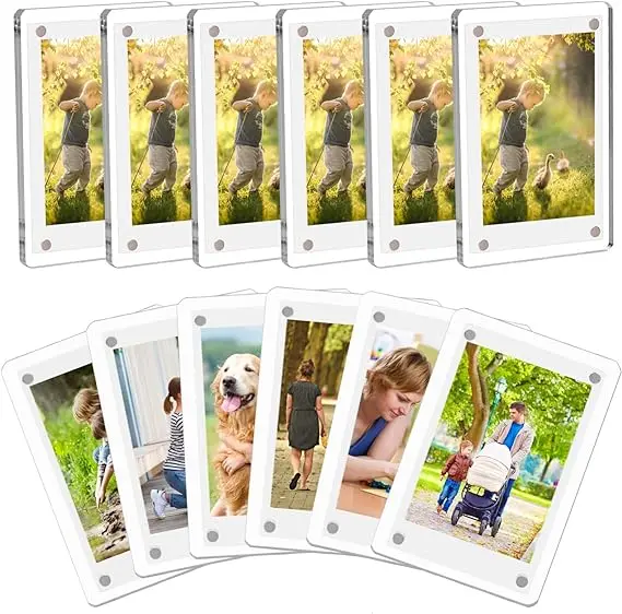 BekPooQ Magnetic Instax Frame - 2 Pack Polaroid Style Photo Frame For Fridge, 5 Inch - View #12