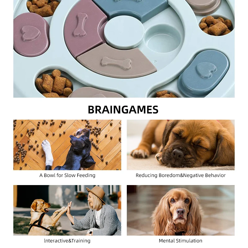 Lohas Dog Slow Puzzle Feeder Toys Interactive Dog Bowl Game Toy Dog