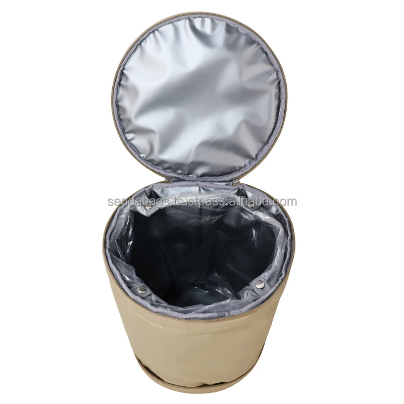 Factory Direct Waterproof Insulated Cooler Bag Round Shape Beer Cooler