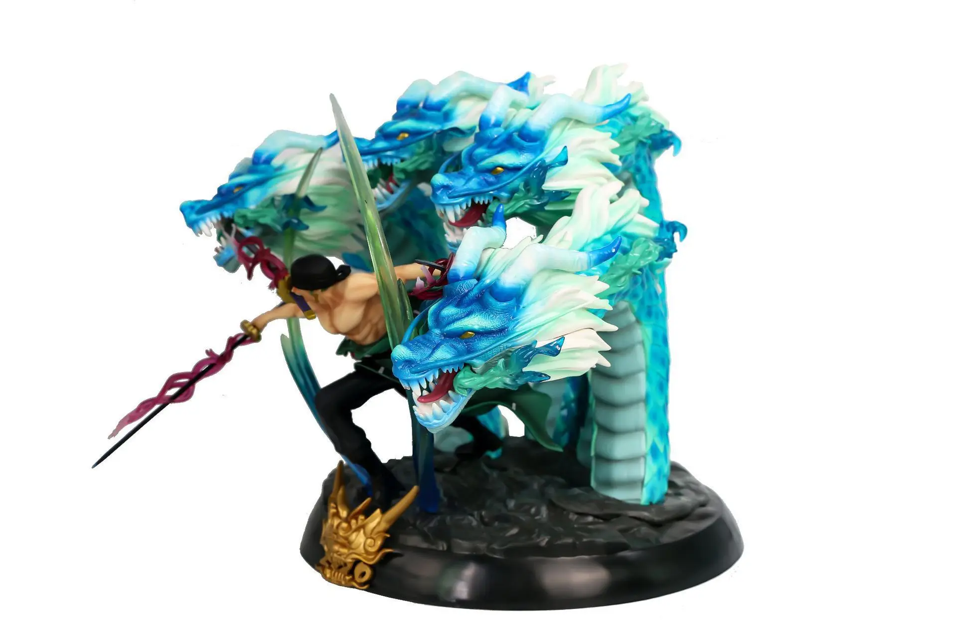 35厘米大件一件roronoa zoro四头龙黑珍珠gk图