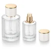 Clear vertical stripe bottle