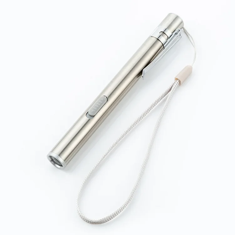 Металлический портативный Usb мини-перезаряжаемый фонарик, медицинский фонарик с антибликовым покрытием, светодиодный фонарик с литиевой батареей