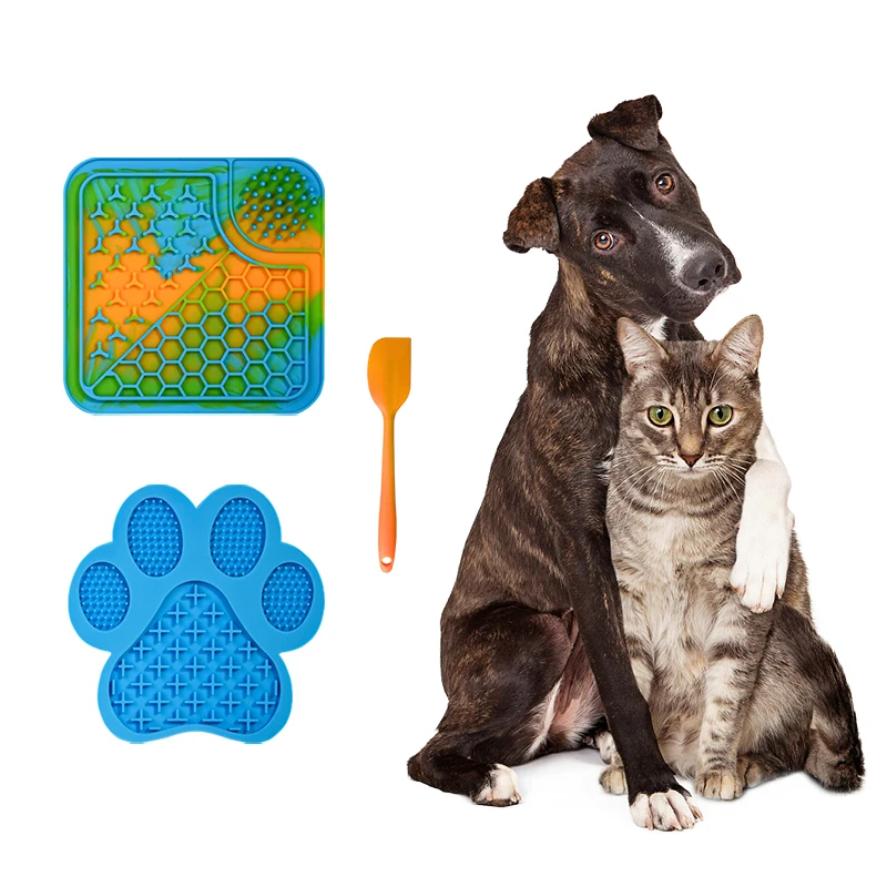 Silicone Pet Licking Pad Dog Slow Feeder Pad Dog Licking Mat With