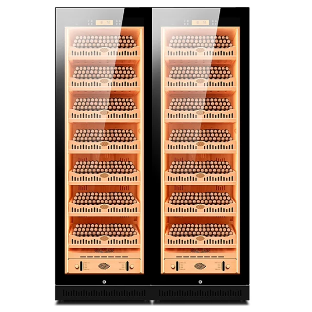 3000 Двухзонный Электрический шкаф с двумя дверями испанским кедром