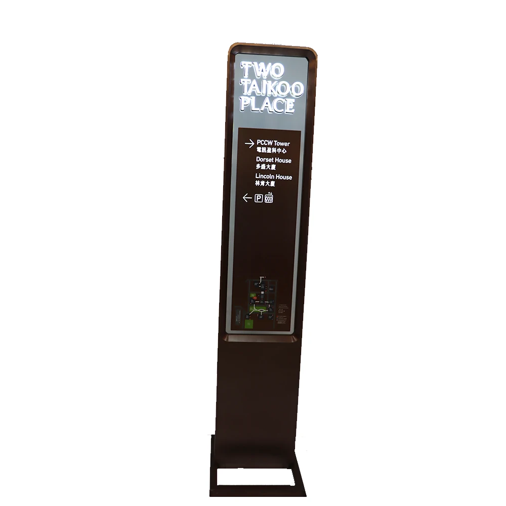 Outdoor Wayfinding Standing Signage Direction Guide Sign Wayfinding