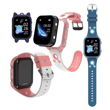 Calling Function Child Gps Sim Card 4g 5g Lte Kids Smart Watch 2024 Android 4g Gps Sim Card Smartwatch Plastic IP67 Square IPS